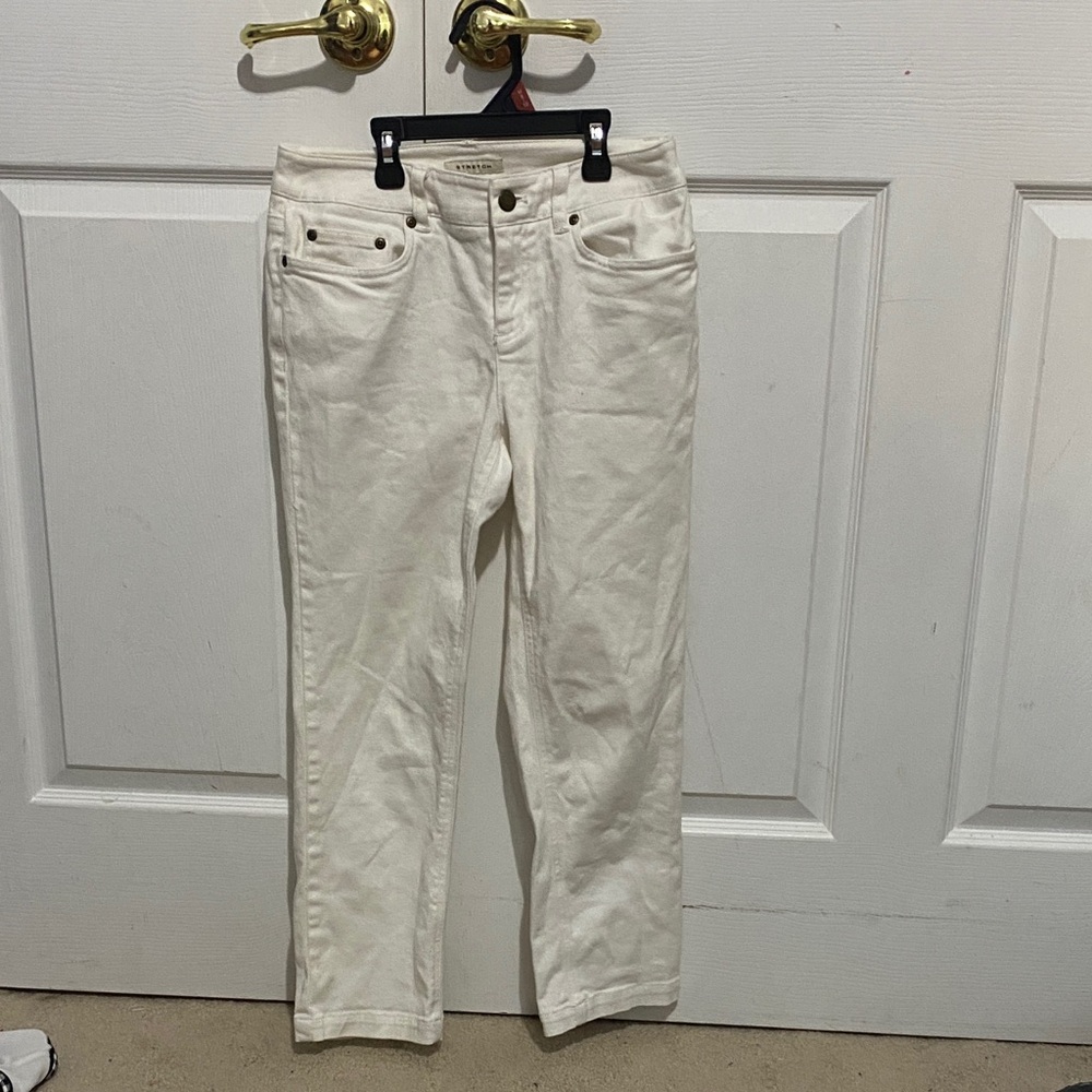 Jones New York Cream Ankle Jeans